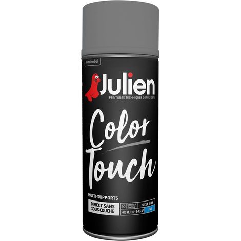 Peinture aérosol Color Touch multi-supports - Mat Anthracite - 400 ml - Julien