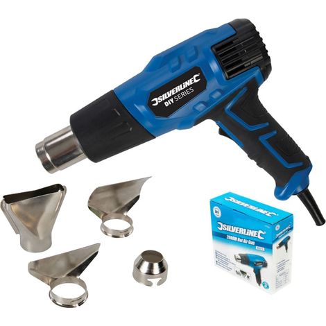 SILVERLINE HEAT GUN 2000W HOT AIR PAINT WALLPAPER STRIPPER REMOVER 127655 (1/6)