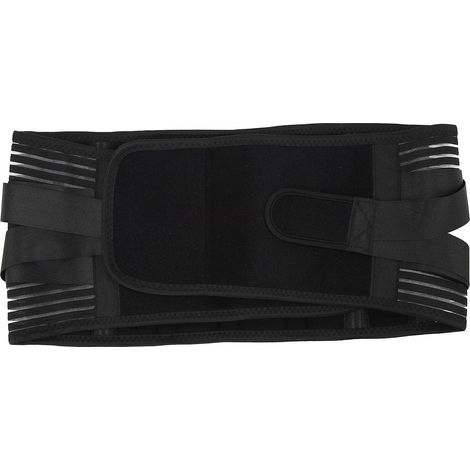 Ceinture de soutien lombaire respirante et confortable, avec 6 barres de soutien et une conception en maille à 16 trous, unisexe, taille XL, protège efficacement la taille. (1/5)