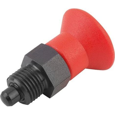 KIPP Arretierbolzen Gr. 2 M12x1,5 6mm Form A ohne Rastnut Kontermutter (1/3)
