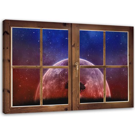Tableau sur toile Fenêtre de l'arbre lunaire 90x60 (1/5)