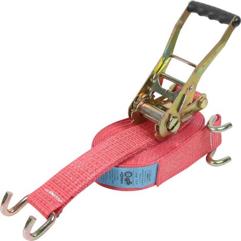 Ratschengurt 2-teilig mit Haken Randleiste FORCH - 8 Meter - 5000 daN (1/2)
