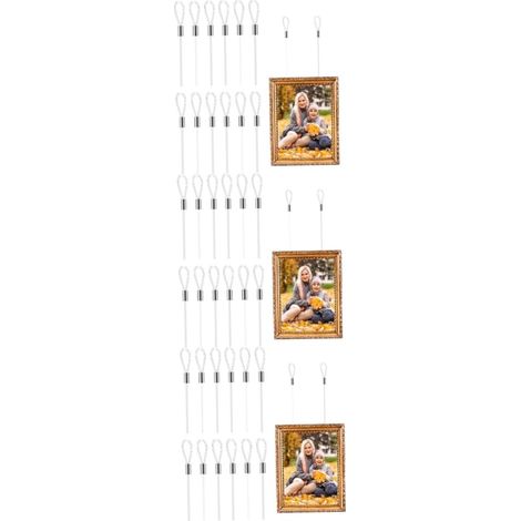 Lot de 36 fils suspension invisibles pour accrocher des tableaux, (1/5)