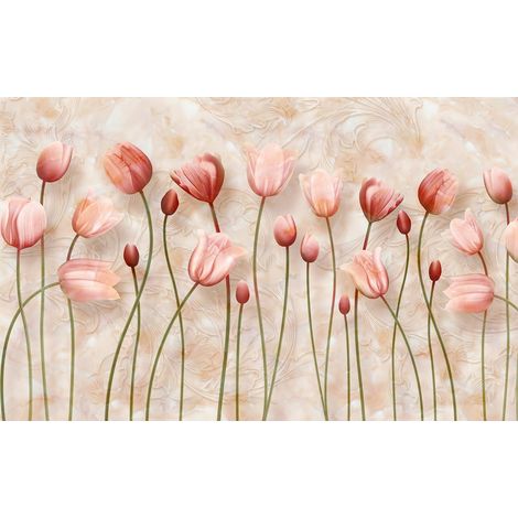 Papier peint panoramique - Fleurs - 408 cm x 255 cm (1/2)