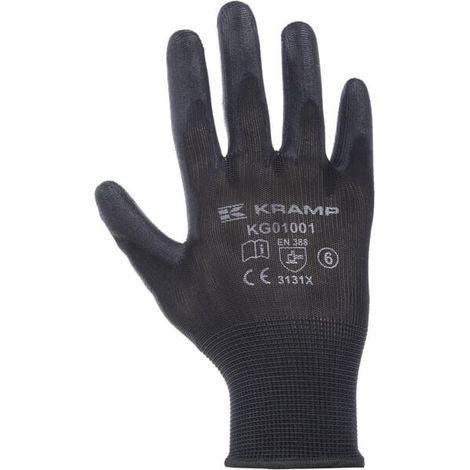 Gants de travail noir taille 9 UNIVERSEL KG0100109P012 (1/3)