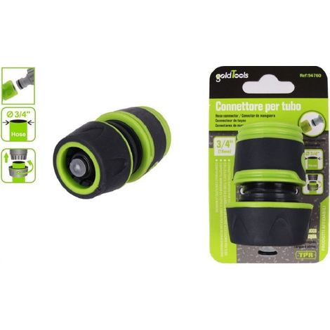 Trade Shop - Raccordo Con Innesto Rapido Con Acquastop Per Tubo Da 3/4" 19mm Connettore 94760 - (1/3)
