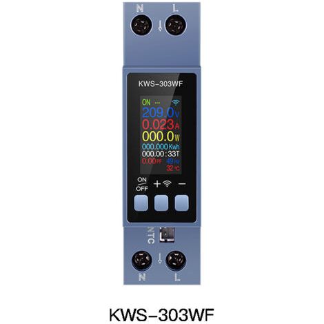 Ahlsen Interrupteur de compteur d'électricité Wi-Fi, AC85-270 V, connecteur Wi-Fi, compteur d'énergie intelligent, minuterie, compatible avec Alexa, compteur de consommation d'énergie (1/5)
