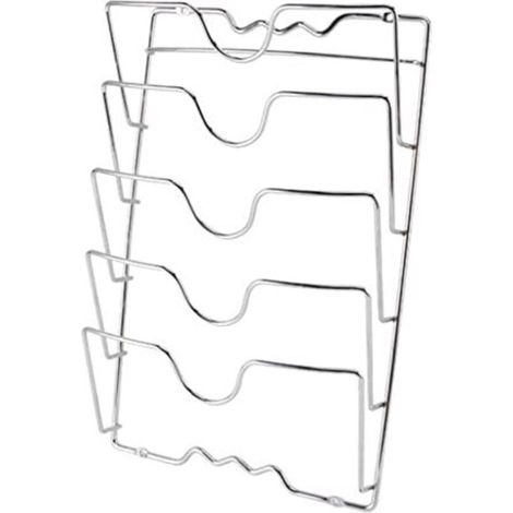 Étagère de rangement murale à 5 niveaux pour la cuisine  Boîte de rangement multifonctionnelle pour couvercles de casseroles et planches à découper, fixation murale, gain de place