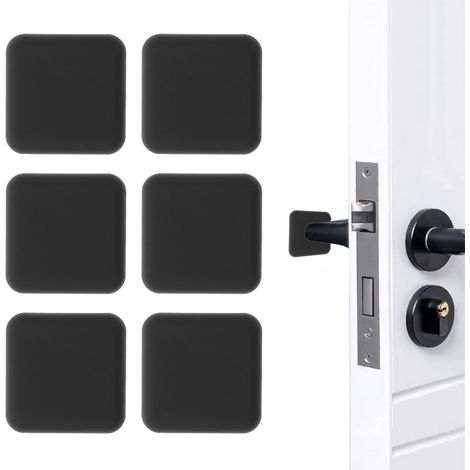 Stoppeur De Porte - Protège-Mur En Silicone Auto-Adhésif - Pour Empêcher Les Chocs De Poignée Sur Les Murs - Lot De 6 Pièces (1/5)