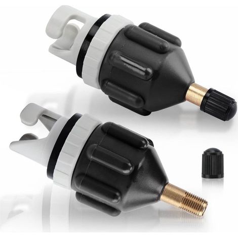 Ensemble d'adaptateurs pour kayak - Ensemble 2 pièces - Adaptateur de valve Sup - Convertisseur de pompe pour canoë - Planche à pagaie debout (1/5)