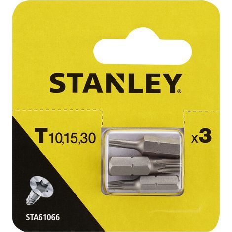 STANLEY STA61066 3 INSERTI MM.25 TX 10-15-30