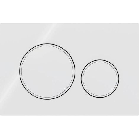 S'applique à la plaque d'actionnement Geberit Sigma20 pour double chasse d'eau : blanc, blanc mat (115.882.11.1) (1/4)