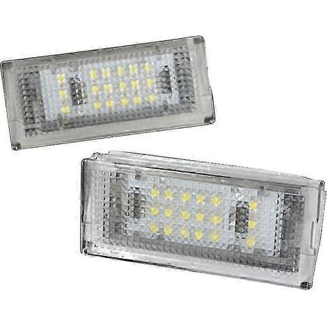 2 éclairages de plaque d'immatriculation à LED (18 LED) compatibles avec BMW E46 berline 4 portes 325i 328i (1999-2003) + QWL (1/5)