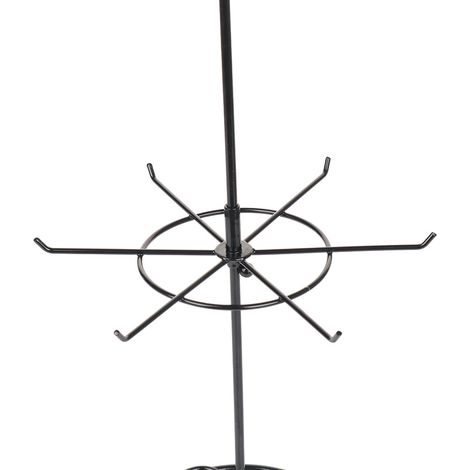 Étagère de Bijoux Métal - Support de Présentation Portable avec Couleurs Noir Blanc Rose (1 Pièce) (1/3)