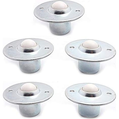 Roue de convoyeur à billes CY-25B pour soucoupe volante, bille en nylon de 25 mm de diamètre (lot de 5) (1/5)