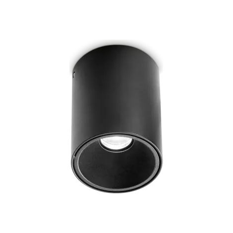 NITRO ROUND LED COB BRIDGELUX 10 W 28° 950 lm 2700 K ALIMENTATORE INCLUSO NERO D.8CM