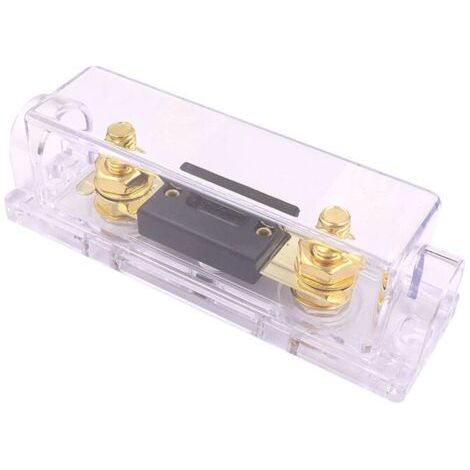 Pair Packung mit 2 ANL-Sicherungshaltern mit transparentem Gehäuse und 2 ANL-300-A-32-VDC-Sicherungen für Audio- und Videosysteme, 200 A