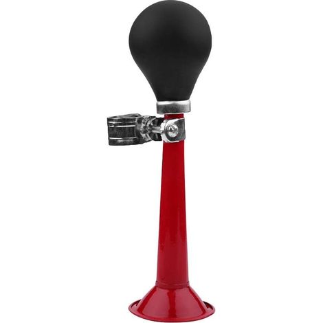 Bocina de aire para bicicleta de 2,2 pulgadas, bombilla, timbre para bicicletas, vehículos todoterreno, bicicletas de montaña, autocaravanas y motocicletas (roja) (1/3)