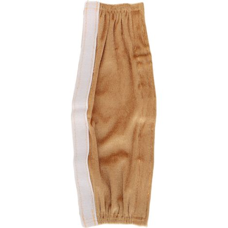 Cache-câbles et chaînes en flanelle avec fermeture velcro et boucle, pour câbles d'éclairage de lustre, beige (1/5)