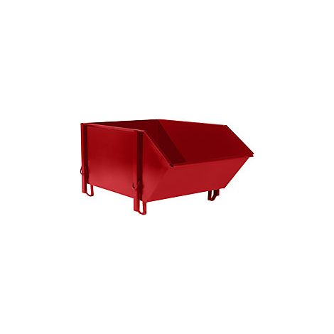 Bauer Baustoffbehälter BBG 100, lackiert, Feuerrot (1/2)