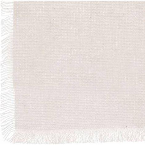 Nappe Maha coton blanc 250x150cm - Atmosphera créateur d'intérieur (1/3)