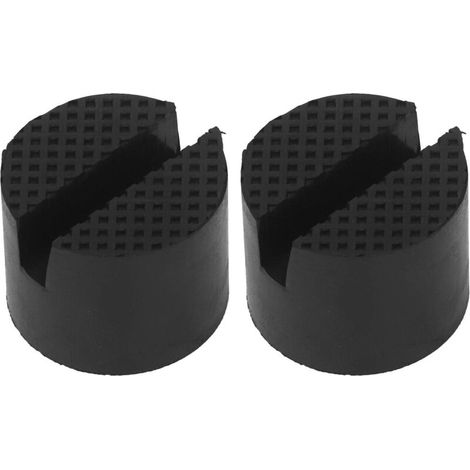 Adaptateur fendu pour cric en caoutchouc, 2 pièces, support d'essieu de levage de véhicule, chariot universel pour voiture SUV (1/5)