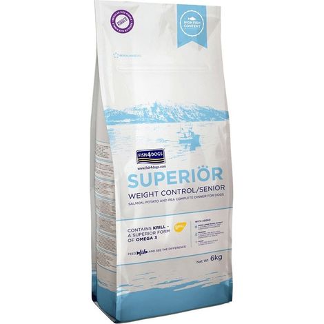 Fish4Dogs Aliment sec supérieur pour chiens seniors 6 kg