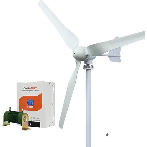 Generador de turbina eólica, funcionamiento silencioso, solución energética ecológica, con Super DMPPT, 5000 W, 48 V (1/2)