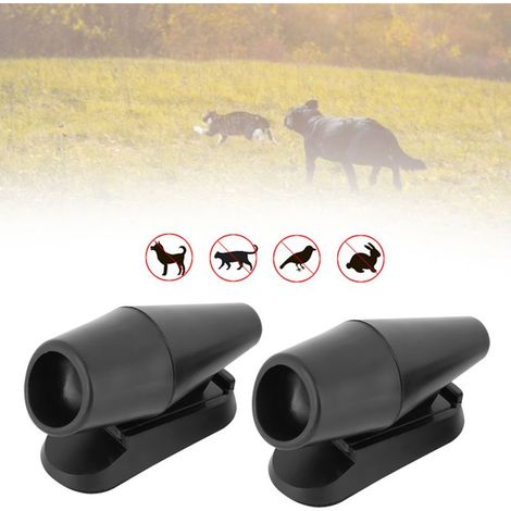 Set mit 2 Ultraschall-Autohupen zur Tierabwehr, schwarz, windbetrieben, zur Abwehr von Hirschen und Schlangen (1/4)