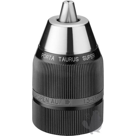 Mandrino senza chiave da 13 mm per trapani portatili, reversibili, a percussione (max 1100 W) e trapani pneumatici. Foro filettato