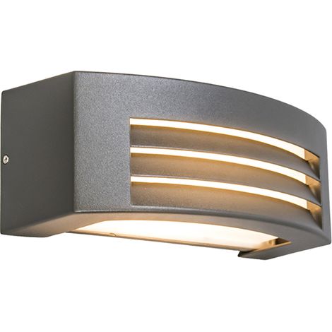 Smarte Wandleuchte Anthrazit IP44 inkl. Wifi P45 - Hurricane 1