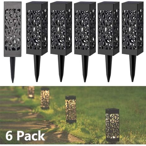 Lampes Exterieure Solaires De Jardin Au Sol, Exterieure Étanche Lumiere Paysage Lampe Jardin Sans Fil Led Décoration Eclairage Solaire Pour Patio Chemins, Pelouse, Automatique On/Off (6 Pièces) (1/5)