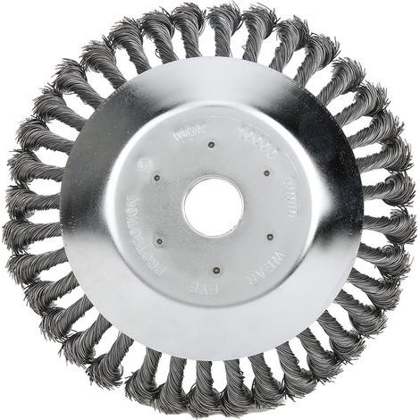 Brosse à fil d'acier de 20 cm pour débroussailleuse – Remplacement robuste pour nettoyage, décapage et polissage (1/3)