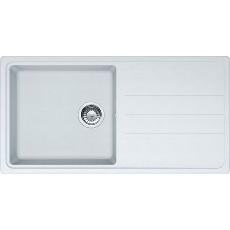 Évier Opale 611-97 Tectonite - Blanc - 970 x 500 x 200 mm - sous-meuble 60 cm - vidage manuel - Franke (1/2)