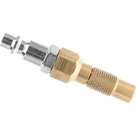 Adaptateur fileté en cuivre et acier pour le gonflage des pneus, raccord rapide motos automobiles (1/5)