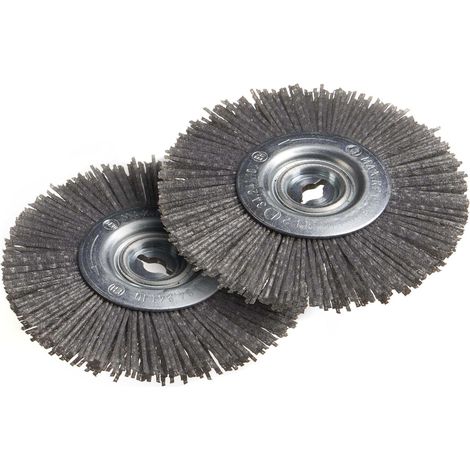 Brosses à joints, nylon, lot de 2 pour 968744 2 en 1 Fugenturbo avec boîte de collecte