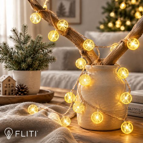 FLITI Guirlande Lumineuse LED Fil de Cuivre USB 3m 100 Lampes Blanc Chaud 8 Modes Télécommande Décoration Noël (1/5)