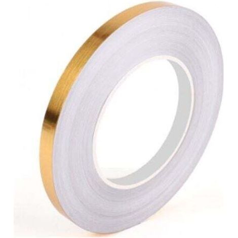 50mx1cm Rouleau Adhesif Decoratif, Ruban Dalle PVC adhesive de Sol, Imperméable de Sol Moisissure Bande Adhésive pour Sols, Murs, Plafonds, Portes et Fenêtres, Home Déc ( Doré) (1/4)