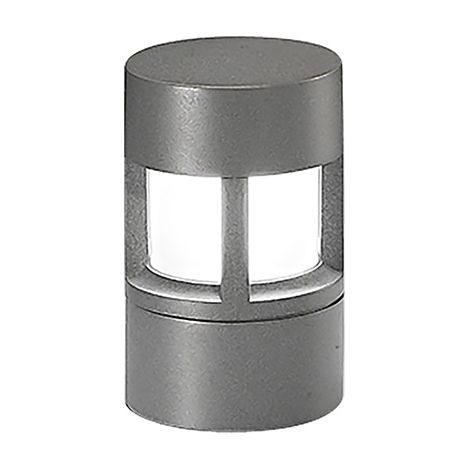 JULE - Borne de sol 20 cm, murale, IP65, raccordement E27, fonte d'aluminium, coloris Anthracite - Groupe Rossini (1/3)