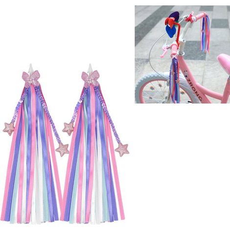 Guirnaldas para manillar, Decoraciones para bicicletas infantiles, Guirnaldas decorativas para manillar, Guirnaldas para manillar para niñas (1/5)