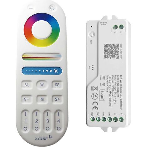 Contrôleur LED RGBW DR04W TUYA SPI WIFI pour bande LED RGB (1/5)