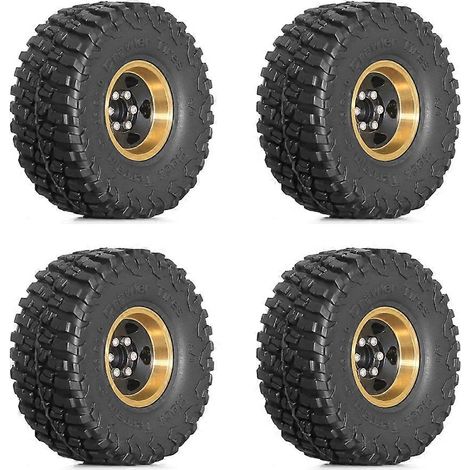 4 moyeux de roue en laiton 1.0 pour voitures RC 1/18 TRX4M SCX24 - Pièces de rechange (1/5)