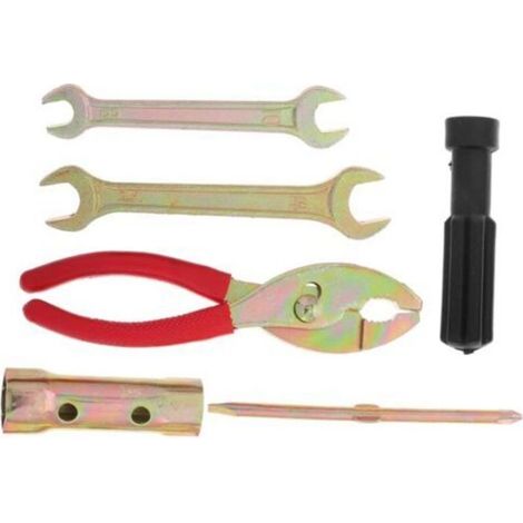 Kit D'entretien Moto Compact 10 Pièces Avec Pinces, Tournevis Et Extracteur De Bouchon, Outils Portables Pour Réparation Rapide (1/4)