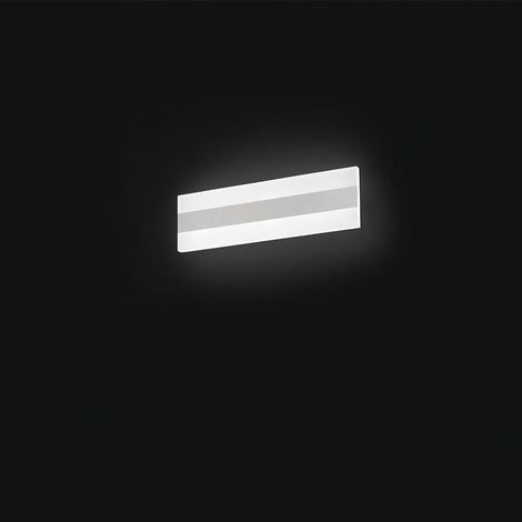 Applique Moderna Bend Metallo Bianco Acrilico Led 25W 4000K (1/2)