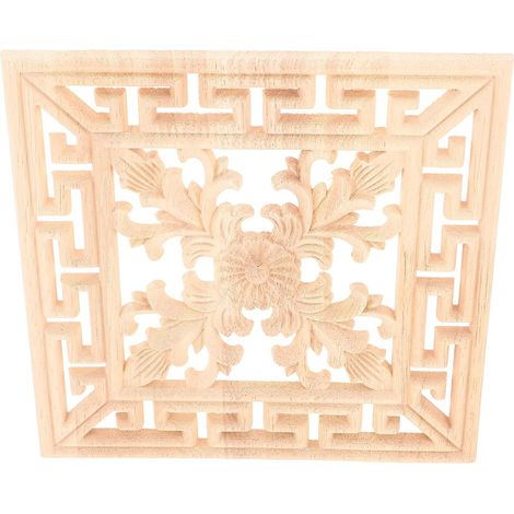 Carved Wooden Wall Sconce for Furniture and Mirror Frame Decoration, Classic European Style, Solid Wood, Easy Installation for Interior Decoration (1/5)