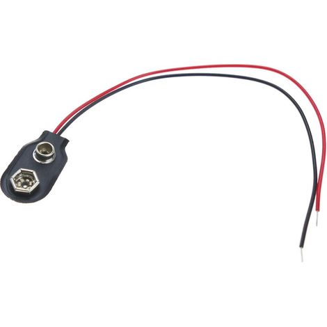 compartiment de batterie avec droit connecteur 1 pile 9V 6LF22 (1/3)