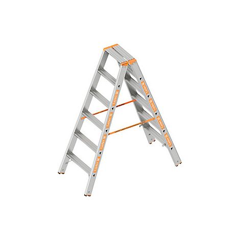 Layher  Scala a libro a gradini  salita su ambo i lati  2 x 6