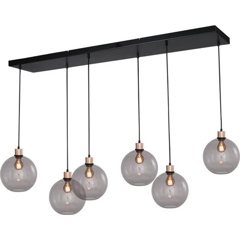 Lampe suspendue Lazise 6x Ø 25cm doré - 2641-05-02-130-25625 (1/3)