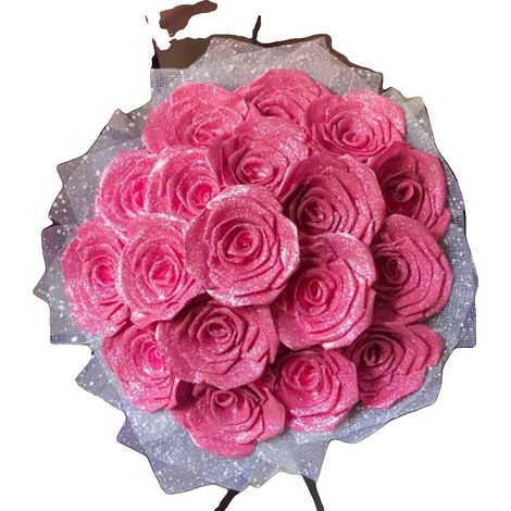 Rosas artificiales, elegante decoración para el hogar, versátiles para eventos, color rosa, 10 unidades. (1/2)