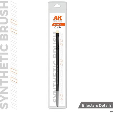 Pinceau - AK INTERACTIVE - Comb - Matériaux synthétiques - Ergonomique - Précision optimale